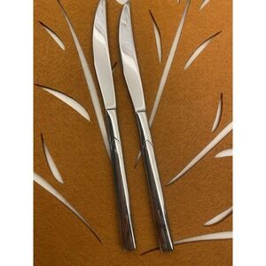 Brandani Arrow Hotel Collection Two Table Knives Silver Replacements